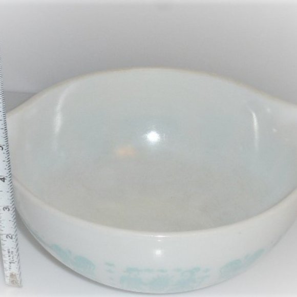 Pyrex MIXING BOWL Milk 2.5 QT Glass Bowl Serving Bowl Pyrex Ovenware # 443 U.S.A - Picture 4 of 7